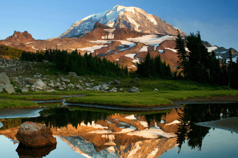 Mountain reflection